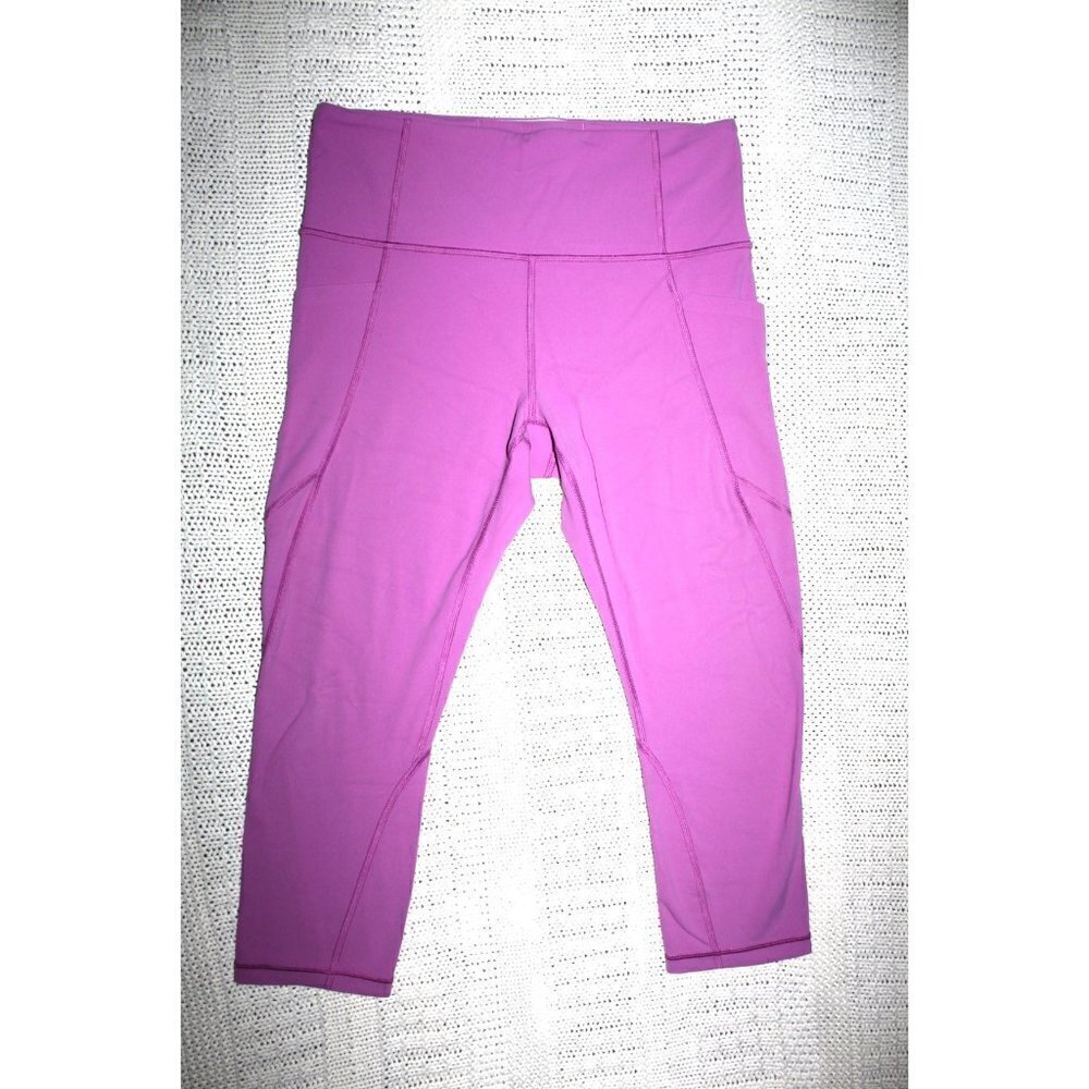 Athleta Lavender Pink women Leggings Athletic Pants Size M Sport Outdoor
